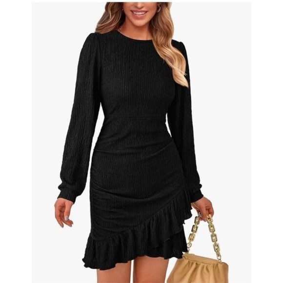 PrettyGarden Dresses & Skirts - Chic Black Long Sleeve Dress